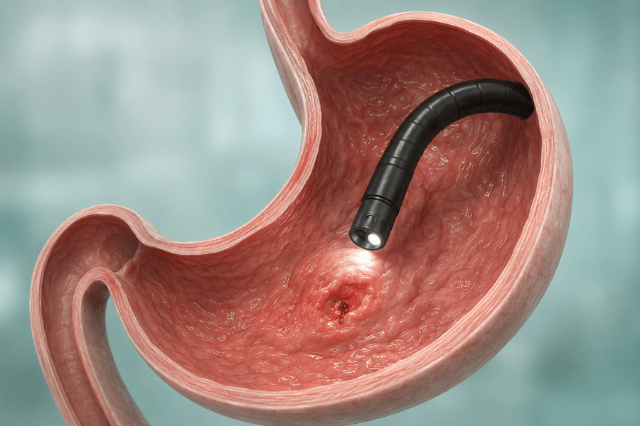 Gastroscopy_Ulcer_Bleeding